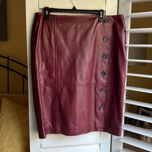 Rachel Parcel for Nordstrom leather button down skirt. Size L
